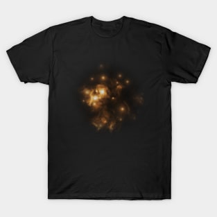 Gold starry nebula T-Shirt